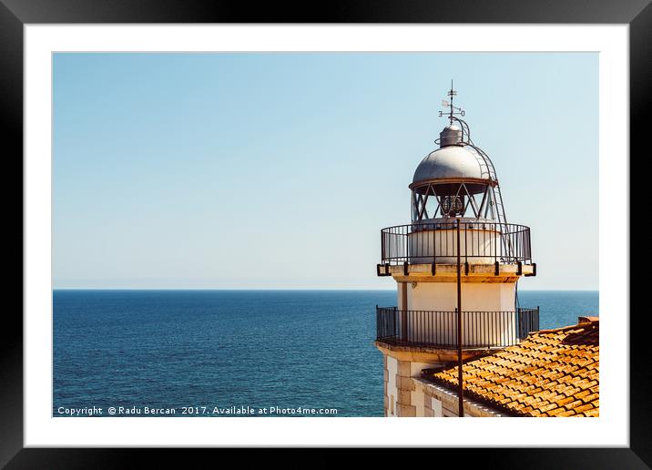 Lighthouse Of Papa Luna Castle In Peniscola, Spain Framed Mounted Print by Radu Bercan