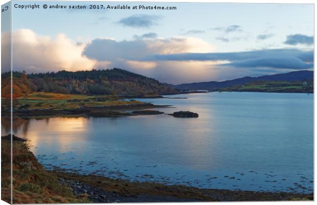 LOCH OF CLOUD Canvas Print by andrew saxton