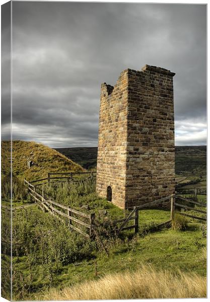 Rosedale Chimney, North York Moors Canvas Print by Martin Williams