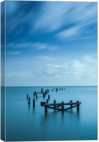 Swanage Old Pier Canvas Print by Kevin Browne