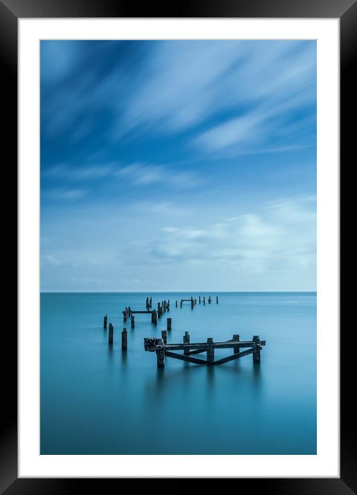 Swanage Old Pier Framed Mounted Print by Kevin Browne