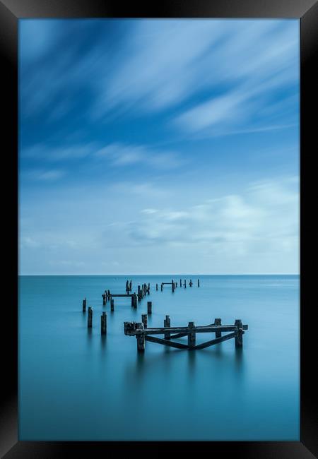 Swanage Old Pier Framed Print by Kevin Browne
