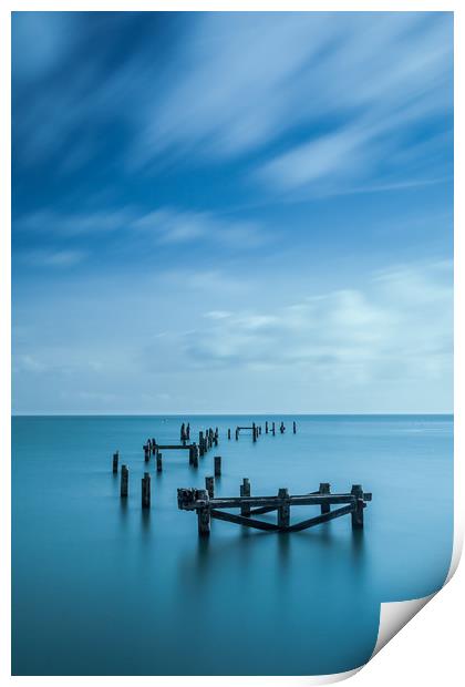 Swanage Old Pier Print by Kevin Browne