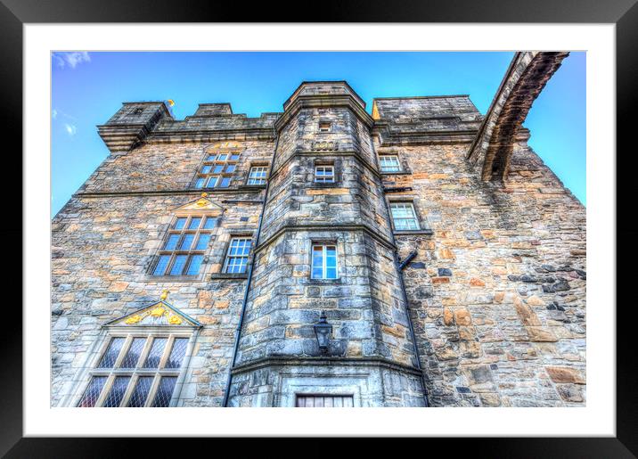 Edinburgh Castle Scotland Framed Mounted Print by David Pyatt