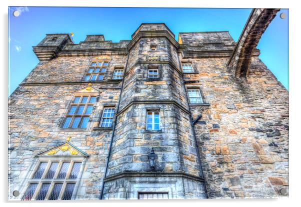Edinburgh Castle Scotland Acrylic by David Pyatt
