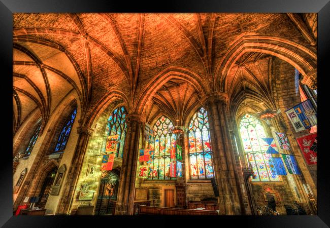 St Giles Cathedral Edinburgh Scotland Framed Print by David Pyatt