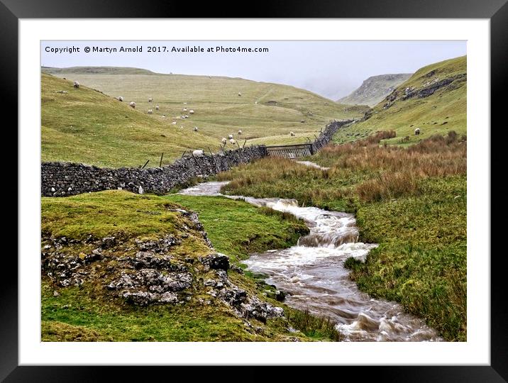 Yorkshire Dales Landscape Near Malham Framed Mounted Print by Martyn Arnold