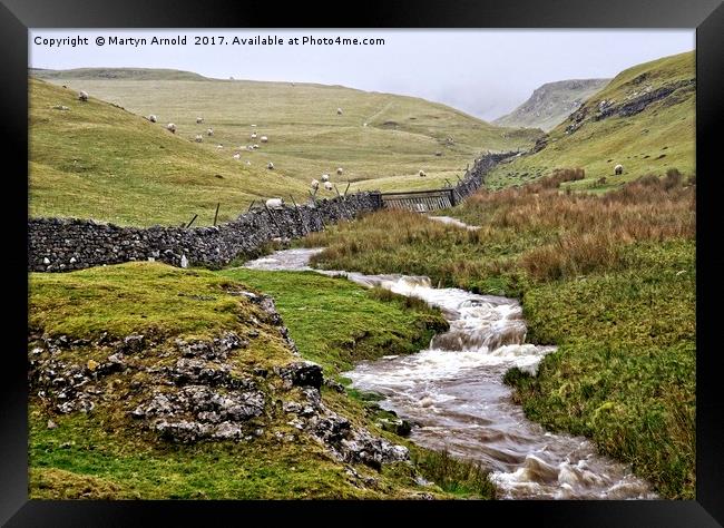 Yorkshire Dales Landscape Near Malham Framed Print by Martyn Arnold