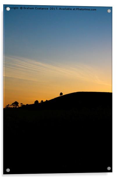 Ivinghoe Beacon Sunrise Acrylic by Graham Custance