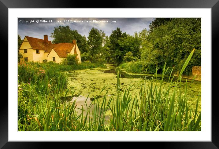 Timeless Constable's Icon: Willy Lott's Cottage Framed Mounted Print by Gilbert Hurree