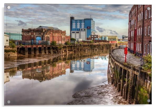 River Hull Acrylic by Martin Parkinson