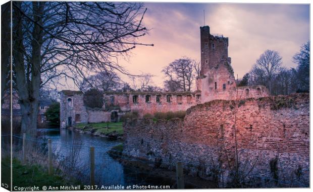 Caister Castle Norfolk Canvas Print by Ann Mitchell