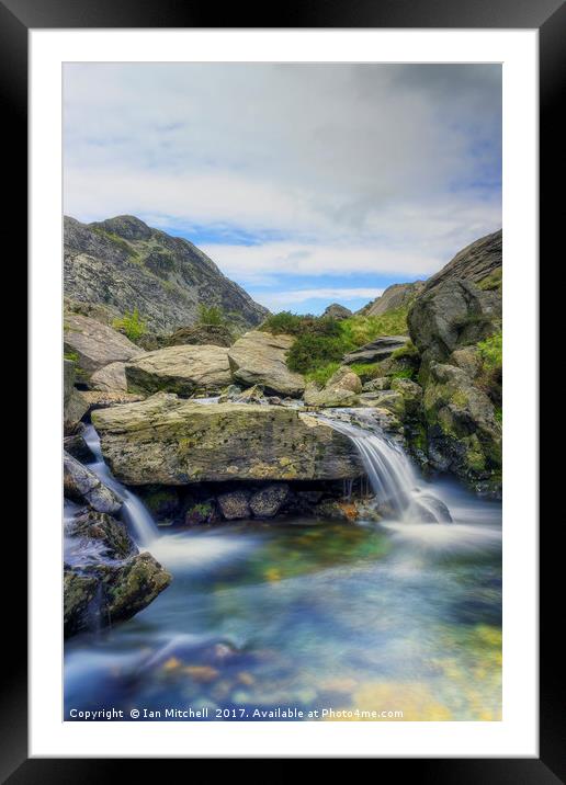Mountain Stream Framed Mounted Print by Ian Mitchell