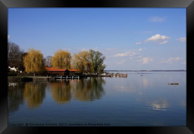 Lake Chiemsee Framed Print by Christiane Schulze