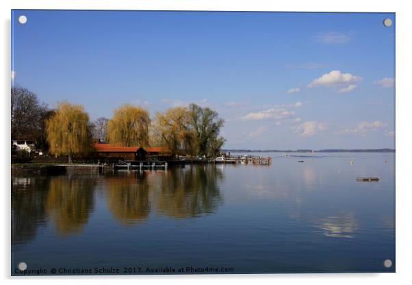 Lake Chiemsee Acrylic by Christiane Schulze