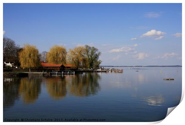 Lake Chiemsee Print by Christiane Schulze