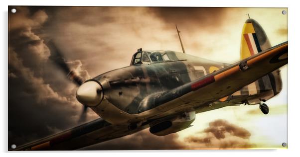 Hurricane Fighter Acrylic by J Biggadike