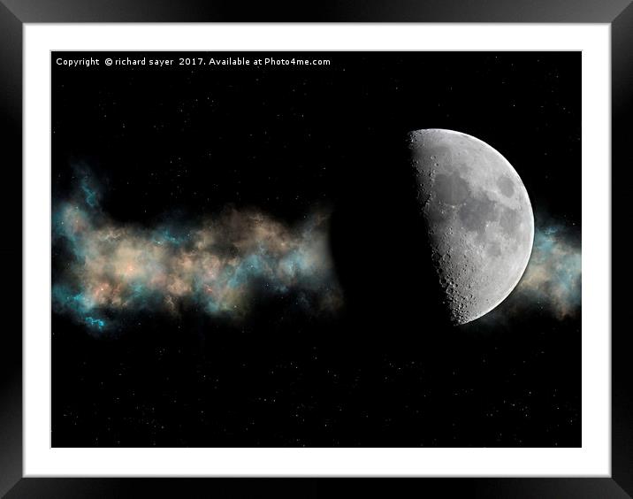 Moonstruck Framed Mounted Print by richard sayer