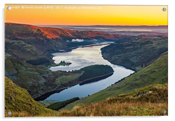 Thirlmere Sunrise Acrylic by David Lewins (LRPS)