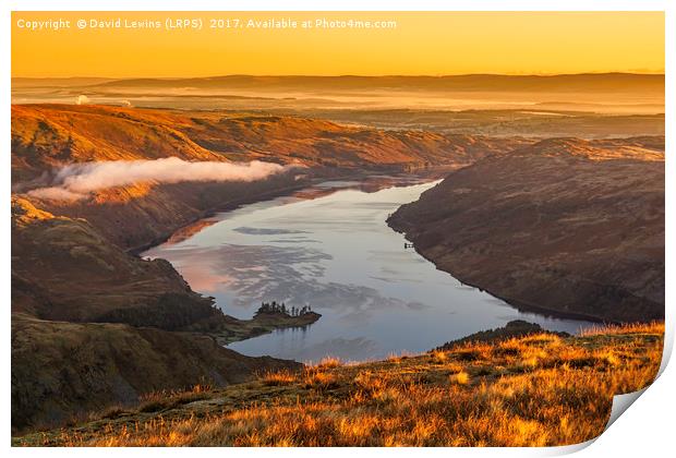 Early Morning Sun, Thirlmere Print by David Lewins (LRPS)
