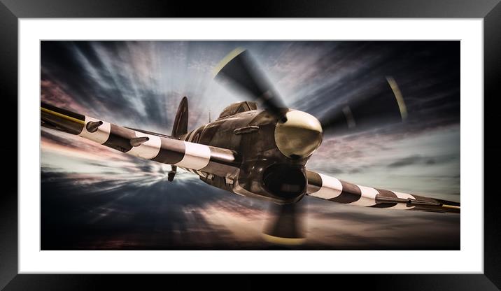 Hawker Typhoon Framed Mounted Print by J Biggadike