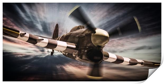 Hawker Typhoon Print by J Biggadike