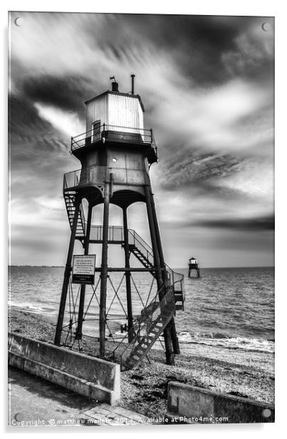 Dovercourt High And Low Light Acrylic by matthew  mallett