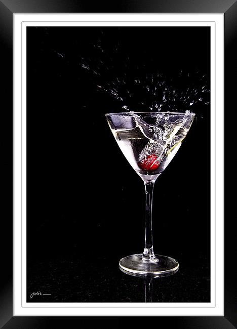 Martini Time Framed Print by Julie Sutton