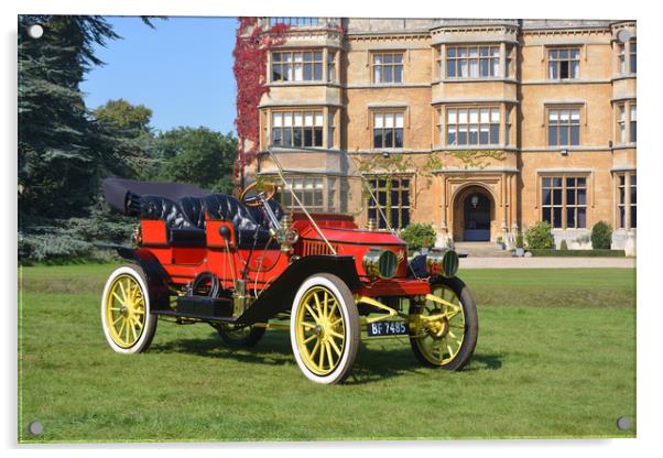 Stanley Steam Car Acrylic by Alan Barnes