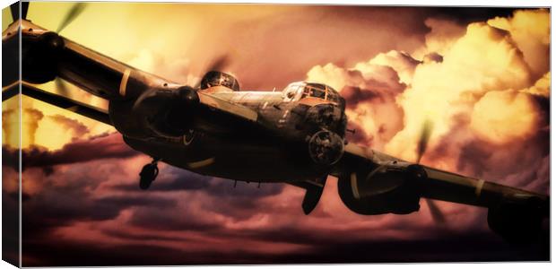 Bomber Inbound Canvas Print by J Biggadike