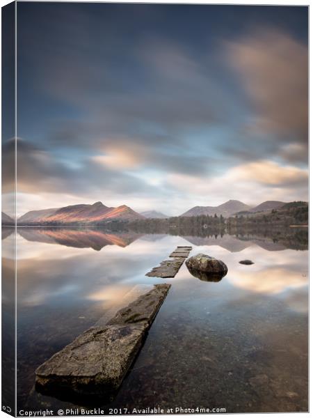 First Light Cat Bells Canvas Print by Phil Buckle