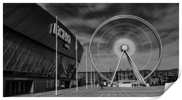 Spinning wheel of Liverpool Print by Paul Madden