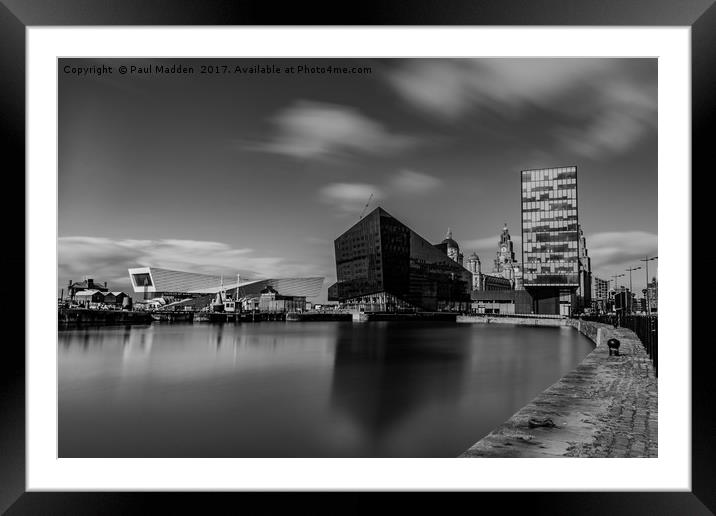 Canning Dock Liverpool Framed Mounted Print by Paul Madden