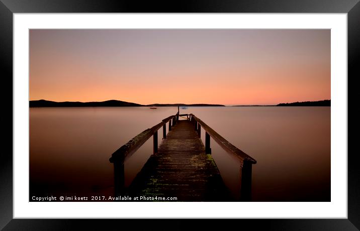           Sunrise at Binalong Bay.....Tasmania    Framed Mounted Print by imi koetz