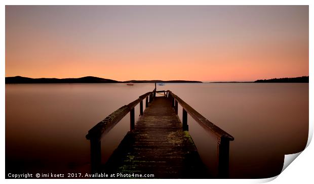            Sunrise at Binalong Bay.....Tasmania    Print by imi koetz