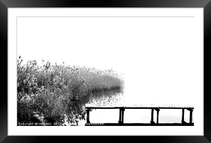           Jetty at Lake Annecy                     Framed Mounted Print by imi koetz