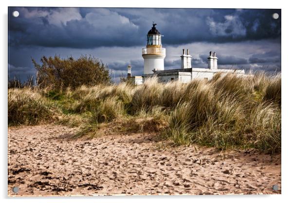 Chanonry Point Lighthouse - The Black Isle Acrylic by John Frid