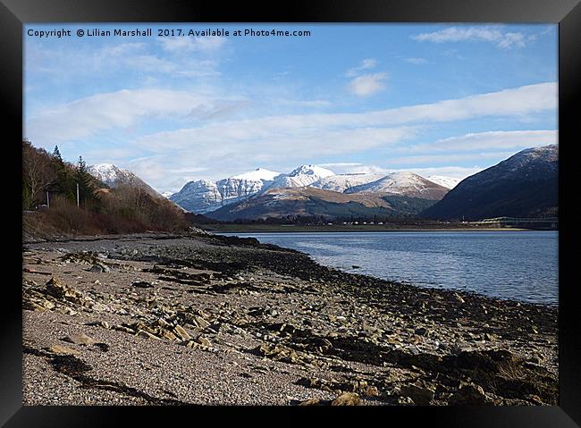 The  Mountains of Glencoe. Framed Print by Lilian Marshall