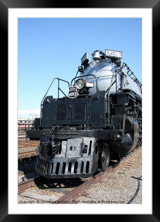 Union Pacific Big Boy  Framed Mounted Print by Christiane Schulze