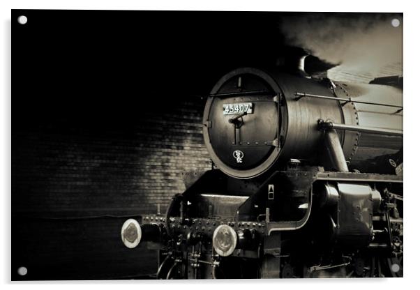 45407 Steam Train Acrylic by Castleton Photographic