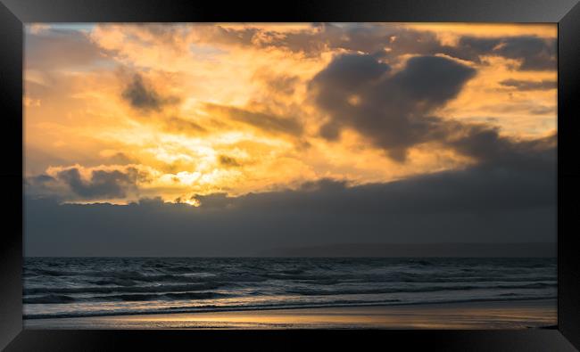 Sunset-2 Framed Print by David Martin