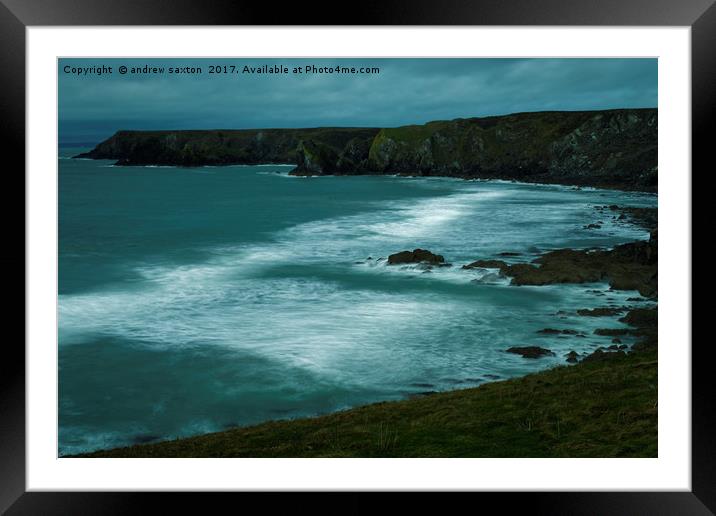 SMOTHERING TIDE Framed Mounted Print by andrew saxton