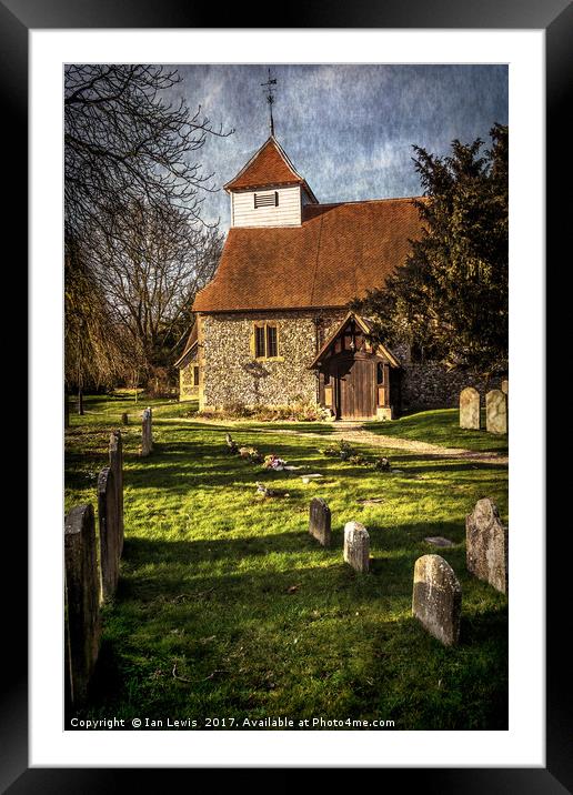 Church of St Mary Sulhamstead Abbots Framed Mounted Print by Ian Lewis