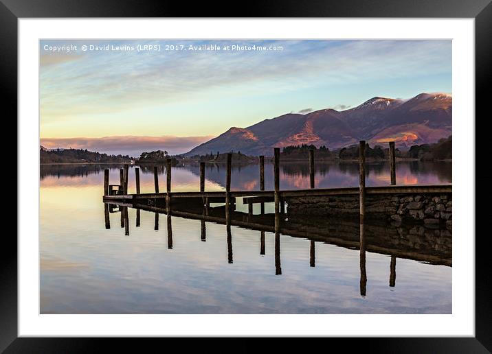 Barrow Bay Jetty Framed Mounted Print by David Lewins (LRPS)