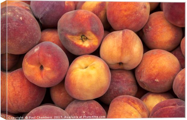 Peaches Canvas Print by Paul Chambers
