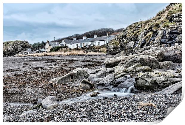 Dunure Print by Valerie Paterson