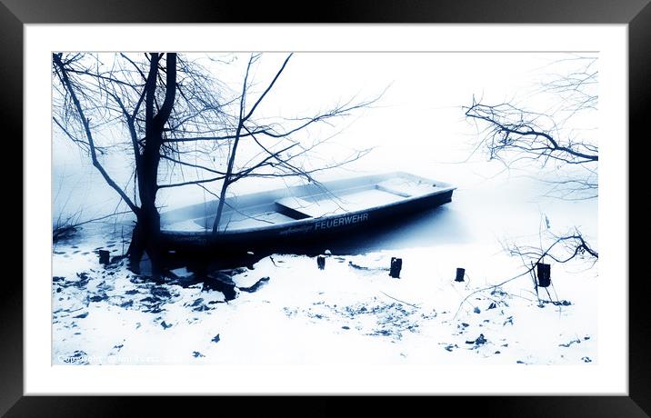        The frozen Boat                         Framed Mounted Print by imi koetz
