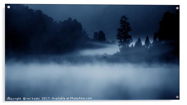 Lake Matheson.....New Zealand Acrylic by imi koetz