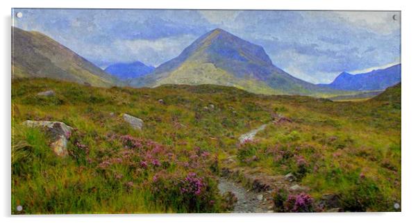 scottish landscape 1 Acrylic by dale rys (LP)