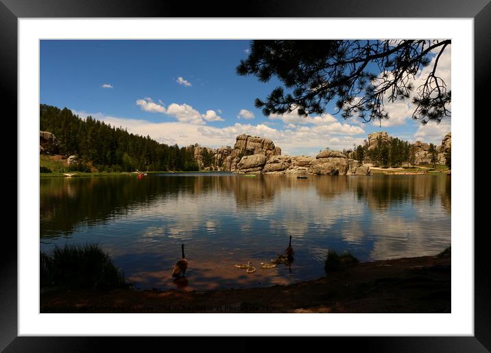 A Beautiful Day At Sylvian Lake Framed Mounted Print by Christiane Schulze
